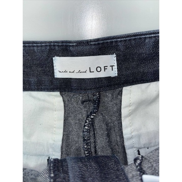 Ann Taylor Loft Cotton Blend Blue Dark Wash Shorts 26/2‎ - Picture 4 of 8